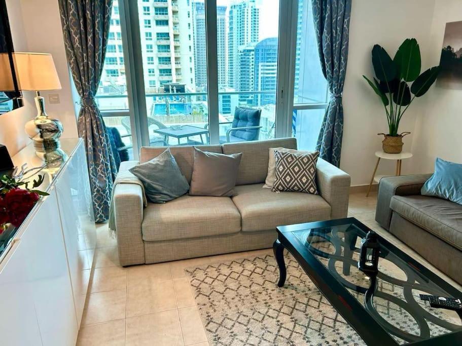Marina View With Pool, Gym, Tennis Court, 5 Mins To دبي
